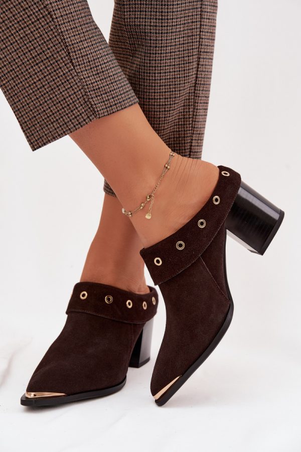 brown Heeled sandals model 225359 Step in style