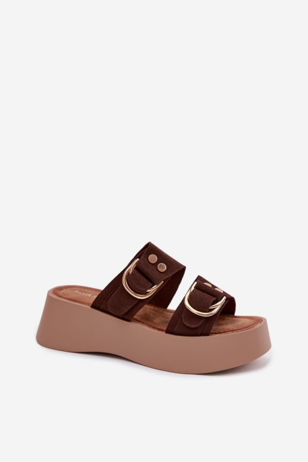 brown Platform sandals model 225369 Step in style