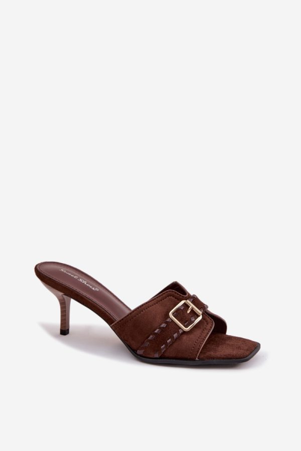 brown Heeled sandals model 225372 Step in style