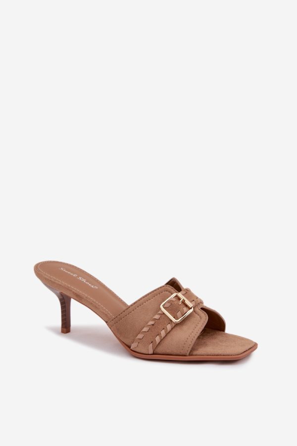beige Heeled sandals model 225373 Step in style