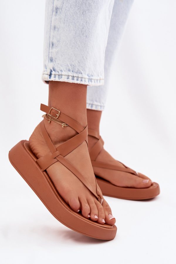 brown Platform sandals model 225397 Step in style