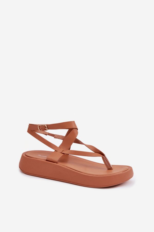 brown Platform sandals model 225397 Step in style