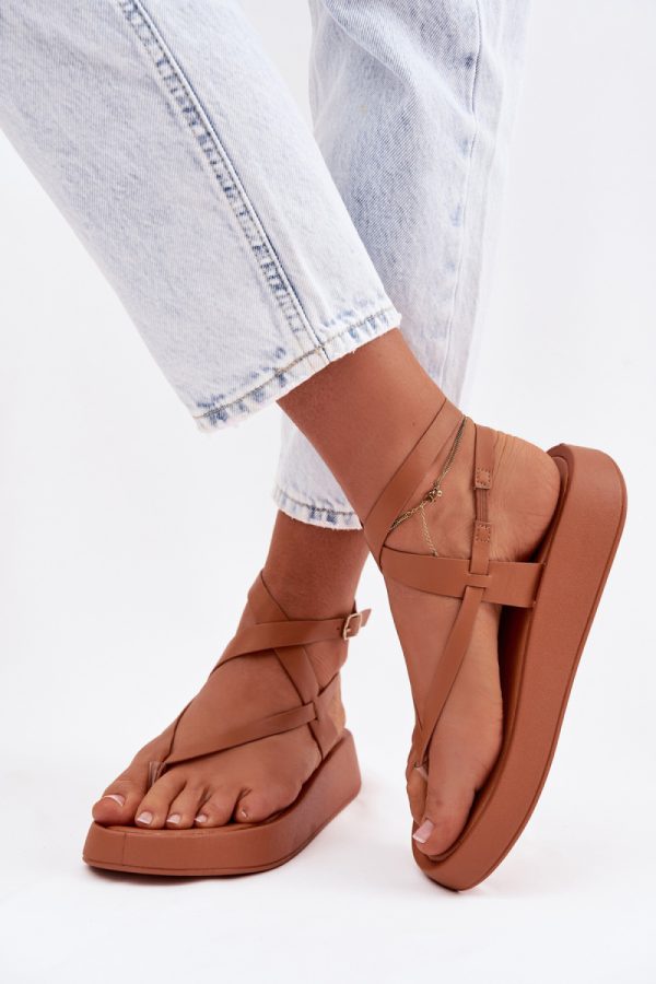 brown Platform sandals model 225397 Step in style