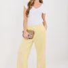Yellow Tracksuit Trousers in Pants, Trousers, Shorts with Spandex, Polyester and Viscose