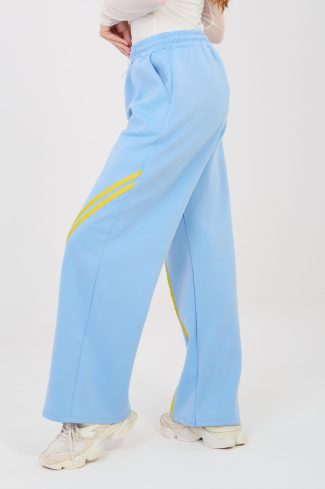 Blue Tracksuit Trousers in Pants, Trousers, Shorts with Spandex, Polyester and Viscose