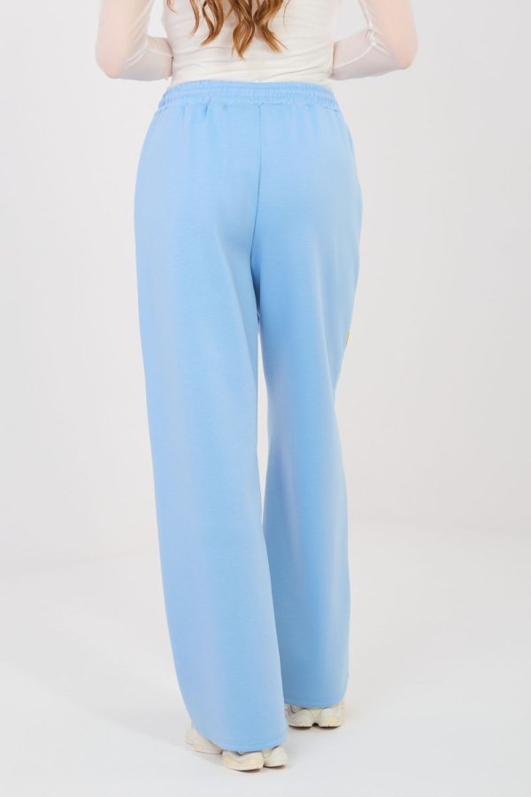 Blue Tracksuit Trousers in Pants, Trousers, Shorts with Spandex, Polyester and Viscose