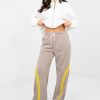 Beige Tracksuit Trousers in Pants, Trousers, Shorts with Spandex, Polyester and Viscose