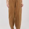 Brown Corduroy Trousers in Pants, Trousers, Shorts with Cotton and Spandex