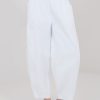 White Corduroy Trousers in Pants, Trousers, Shorts with Cotton and Spandex