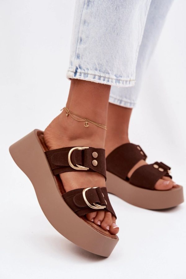 brown Platform sandals model 225369 Step in style