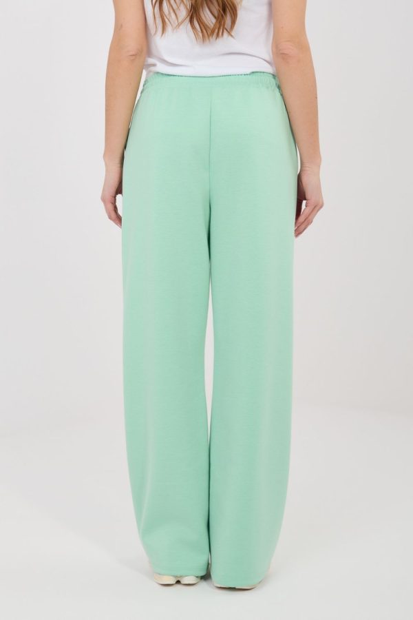 Green Tracksuit Trousers in Pants, Trousers, Shorts with Spandex, Polyester and Viscose