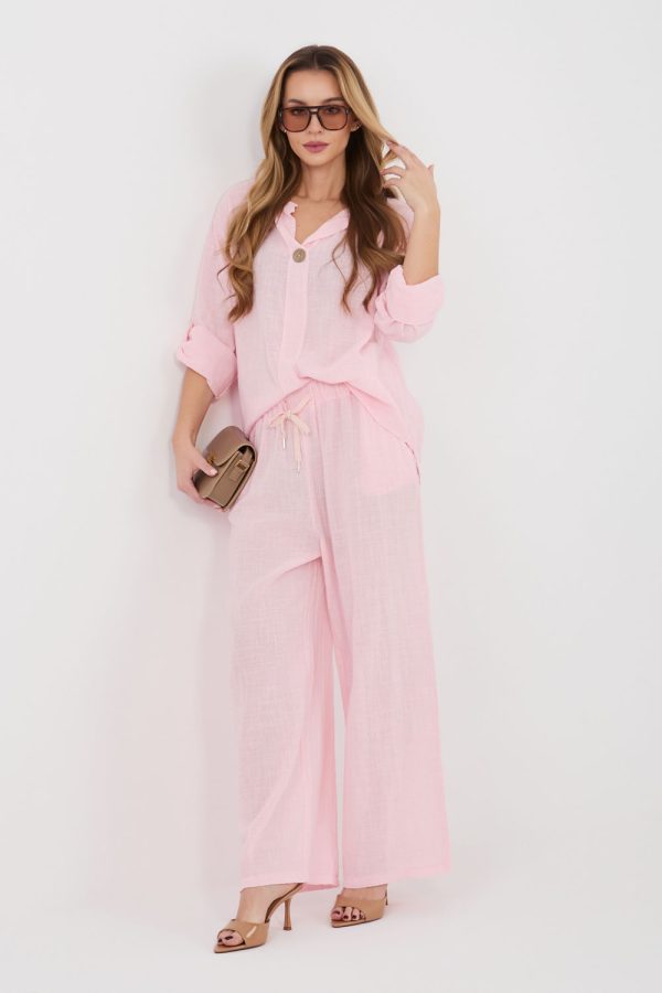 pink Women trousers model 225493 Italy Moda