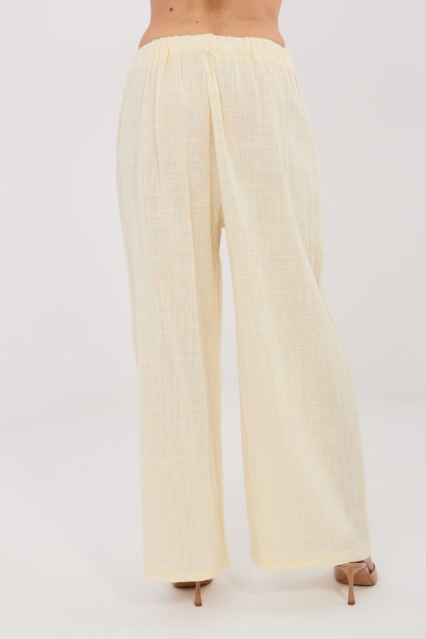 yellow Women trousers model 225496 Italy Moda