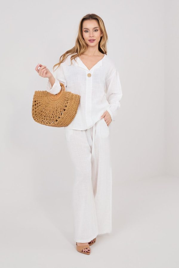 beige Women trousers model 225492 Italy Moda