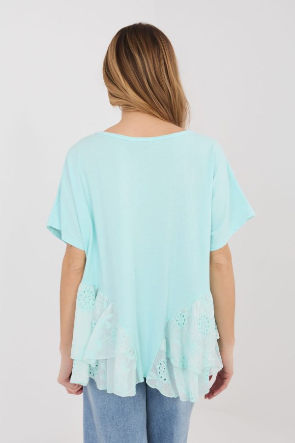 Green Blouse in Women`s Blouses, Tunics with Cotton