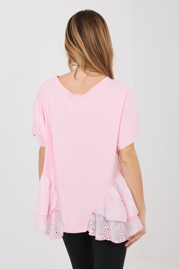 Pink Blouse in Women`s Blouses, Tunics with Cotton