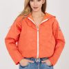 Orange Jacket in Women`s Coats, Jackets with Polyester
