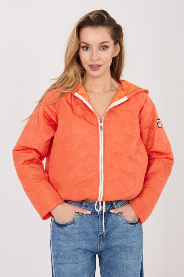 Orange Jacket in Women`s Coats, Jackets with Polyester