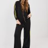 1117715 Black Set in Pants, Trousers, Shorts with Spandex, Polyester and Viscose