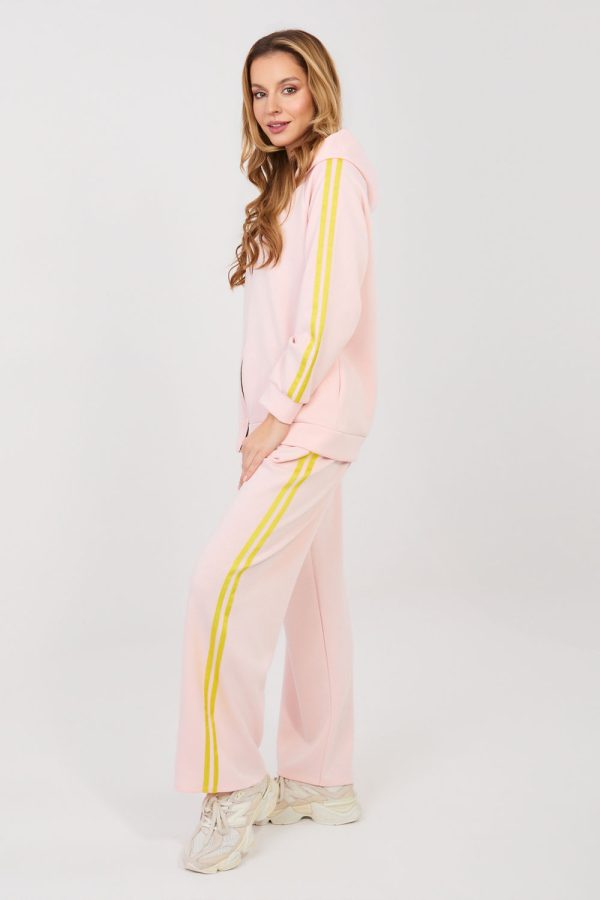Pink Set in Pants, Trousers, Shorts with Spandex, Polyester and Viscose