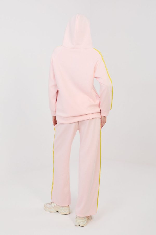 Pink Set in Pants, Trousers, Shorts with Spandex, Polyester and Viscose