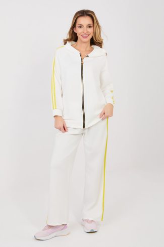 Beige Set in Pants, Trousers, Shorts with Spandex, Polyester and Viscose