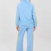 Blue Set in Pants, Trousers, Shorts with Spandex, Polyester and Viscose