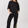 1117753 Black Set in Pants, Trousers, Shorts with Spandex, Polyester and Viscose