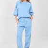 1117758 Blue Set in Pants, Trousers, Shorts with Spandex, Polyester and Viscose