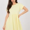 Yellow Daydress in Day Dresses with Cotton and Spandex