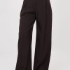 Brown Women Trousers in Pants, Trousers, Shorts with Spandex and Polyester
