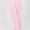 Pink Women's Pants in Pants, Trousers, Shorts with Spandex and Polyester