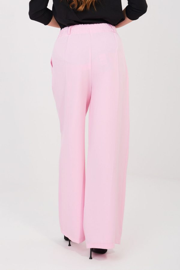 Pink Women's Pants in Pants, Trousers, Shorts with Spandex and Polyester