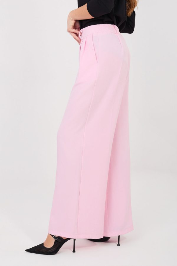 Pink Women's Pants in Pants, Trousers, Shorts with Spandex and Polyester