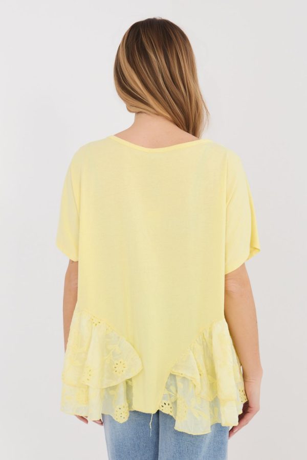 Yellow Blouse in Women`s Blouses, Tunics with Cotton