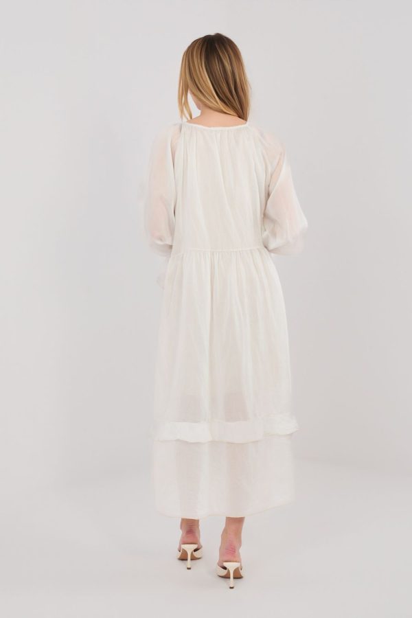 Beige Daydress in Day Dresses with Nylon and Viscose