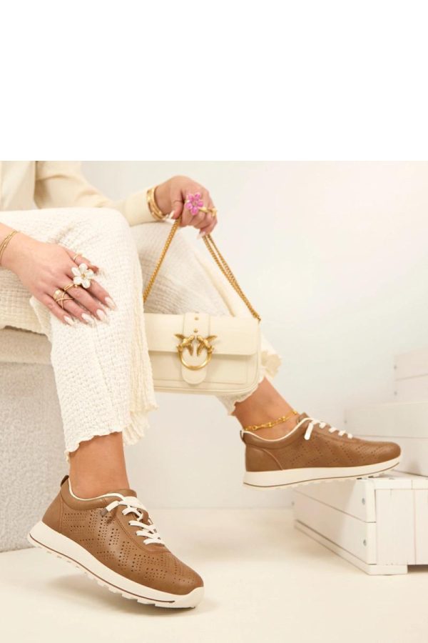 Brown Sport Shoes....Fabric, Footbed and Sole Height