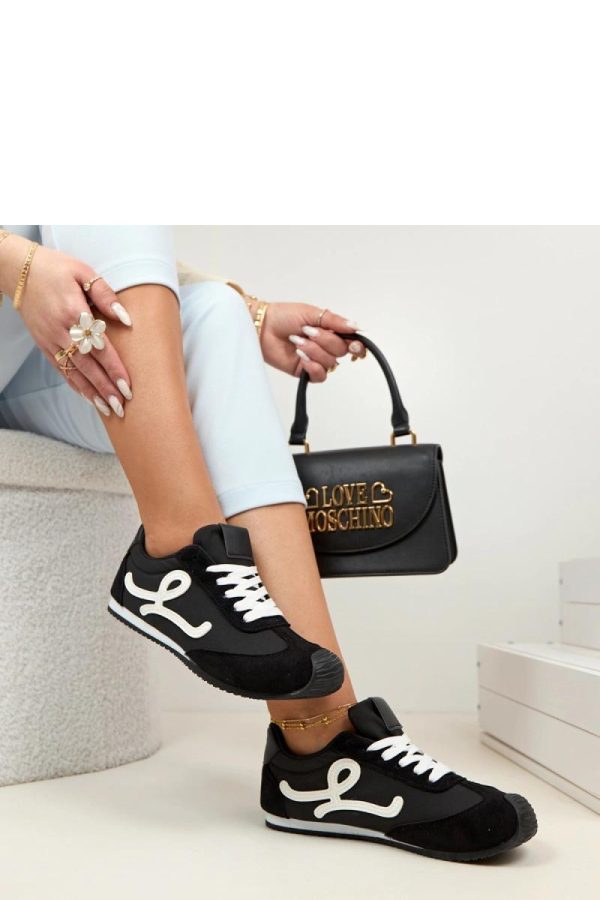 Black Sport Shoes in Women`s Athletic Shoes, Trainers, Sneakers with Fabric, Footbed and Sole Height