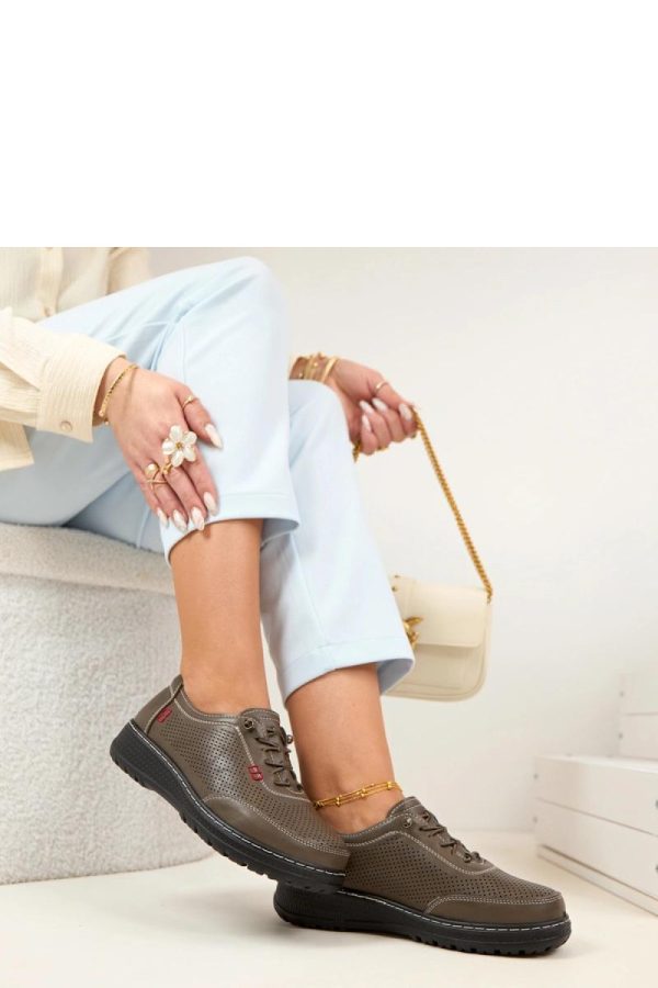 Grey Half Shoes in Women`s Ankle Boots & Booties with Fabric, Footbed and Platform Height