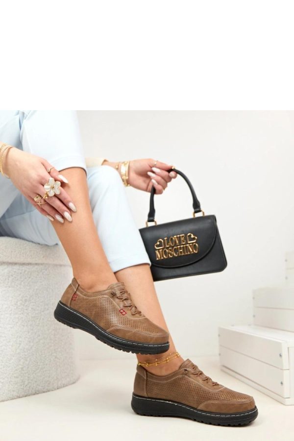 Brown Half Shoes....Fabric, Footbed and Platform Height