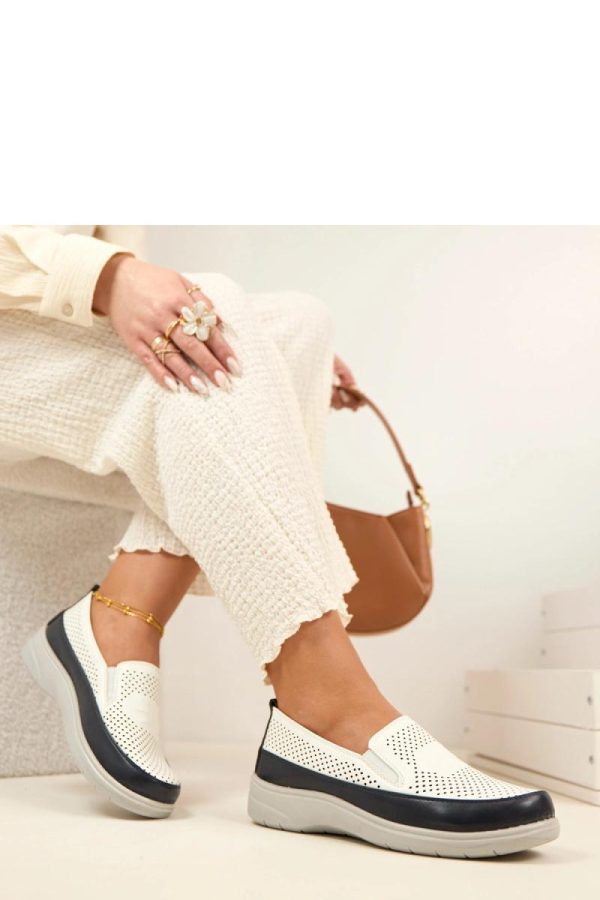 White Half Shoes in Women`s Ankle Boots & Booties with Fabric, Footbed and Platform Height