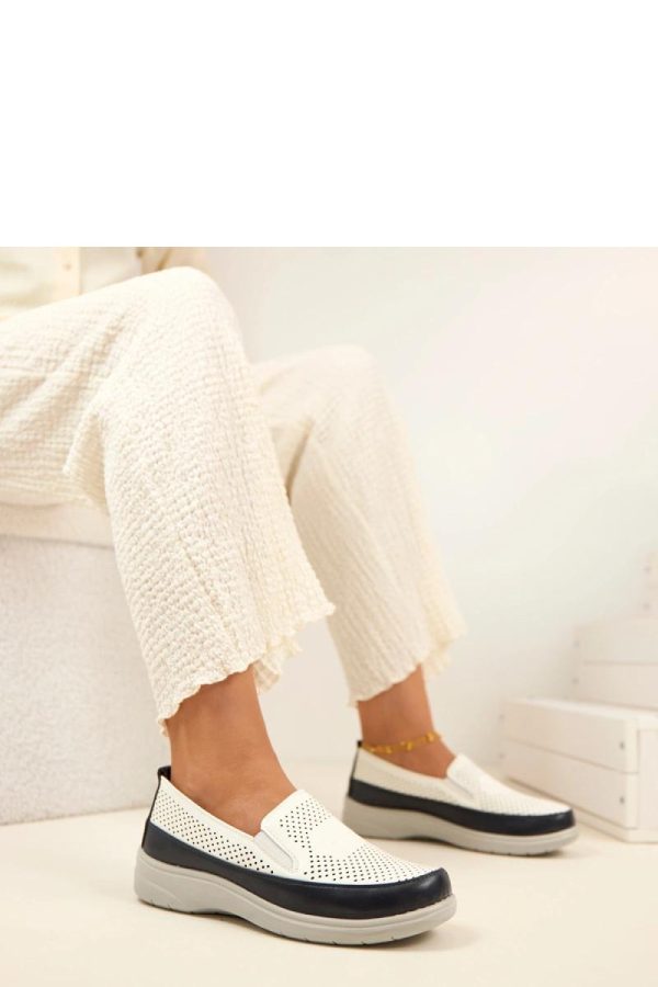 White Half Shoes in Women`s Ankle Boots & Booties with Fabric, Footbed and Platform Height