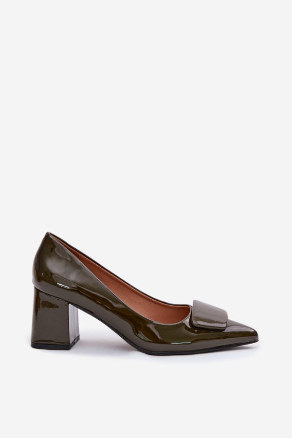 green Block heel pumps model 225604 Step in style