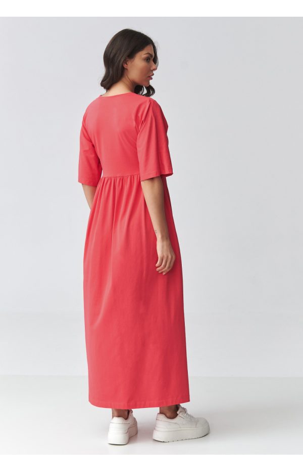 Pink Daydress in Day Dresses with Cotton and Spandex