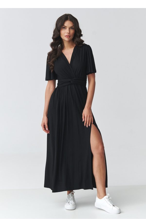 Black Daydress in Day Dresses with Spandex and Viscose