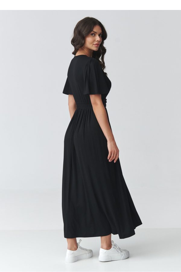 Black Daydress in Day Dresses with Spandex and Viscose