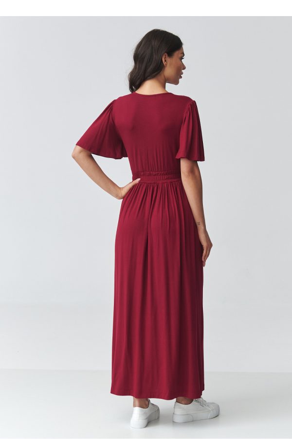 Red Daydress in Day Dresses with Spandex and Viscose