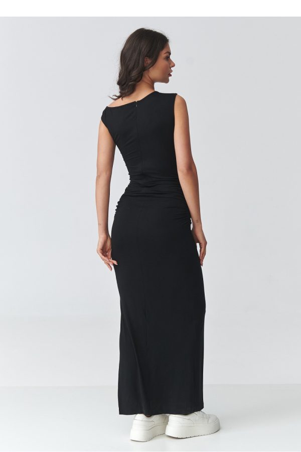 Black Daydress in Day Dresses with Spandex and Viscose