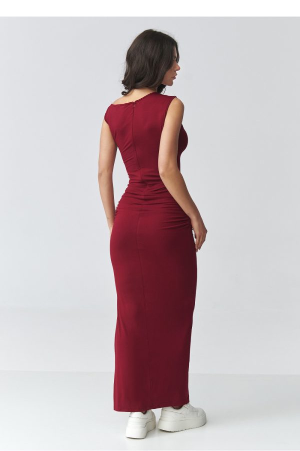 Red Daydress in Day Dresses with Spandex and Viscose