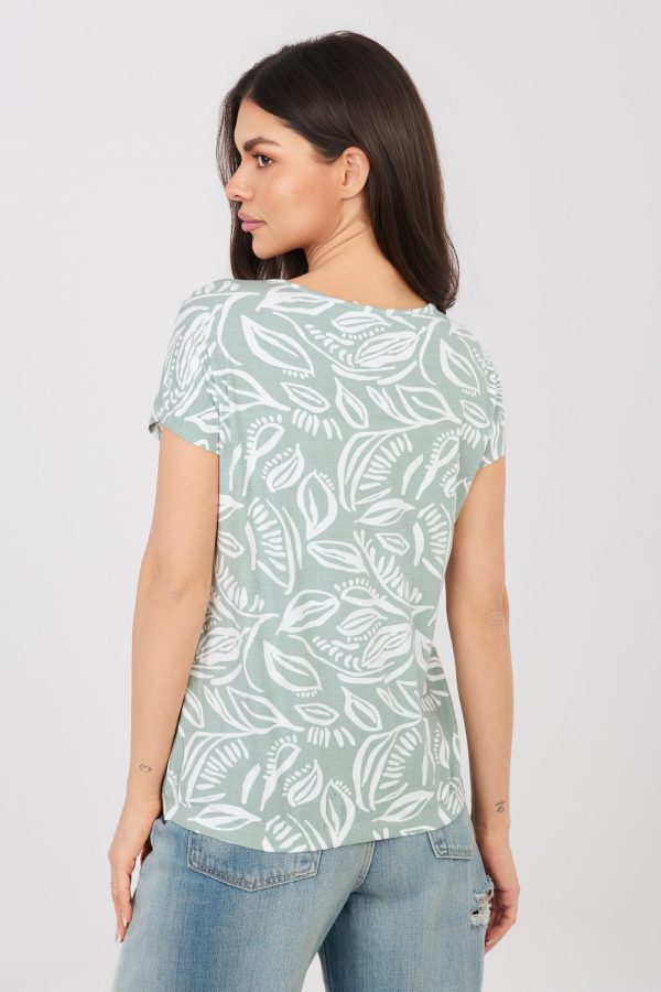 Green Blouse in Women`s Blouses, Tunics with Viscose